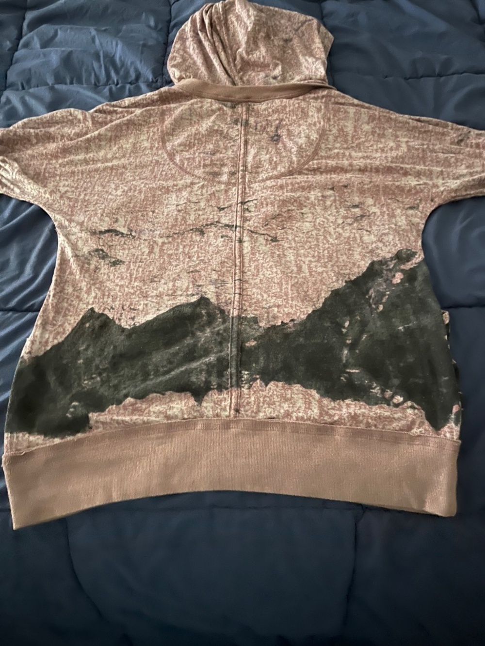 Free People hoodie top nature theme